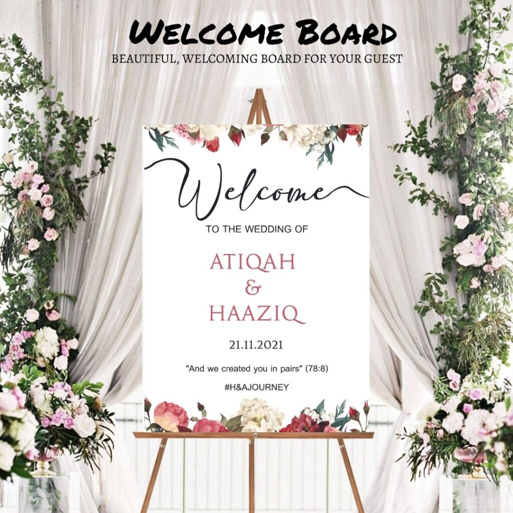 Canvas Welcome Board